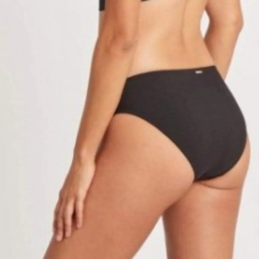 Sea Level Valentina Bikini Bottom Women's Size 8 Black and White Block Party NWT